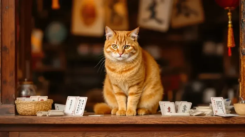 会算命的橘猫走红网络，摊前天天排长队